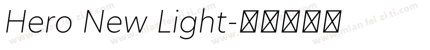 Hero New Light字体转换